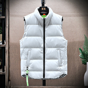 Winter Men Duck Down Jacket Man Warm Coat马甲男秋冬新款羽绒