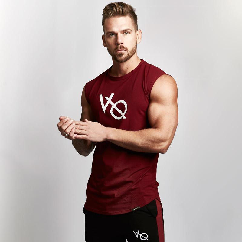 SINGLET STRINGER VEST MEN TANK TOPS MAN BODYBUILDING GYM RUN