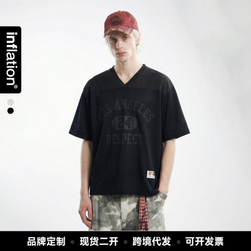 men tops american trendy man shirts tee tshirt捷展男装美式