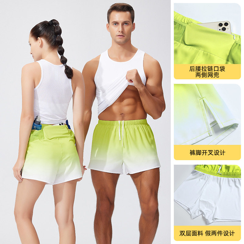 men compression shorts2026男女同款双层短裤游泳裤宽松沙滩裤