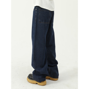 denim male new leg wide pants man jeans men 牛仔裤 男新款