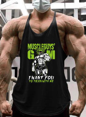 Bodybuilding Tank Men Gym Workout Fitness Mouwloos Stringer