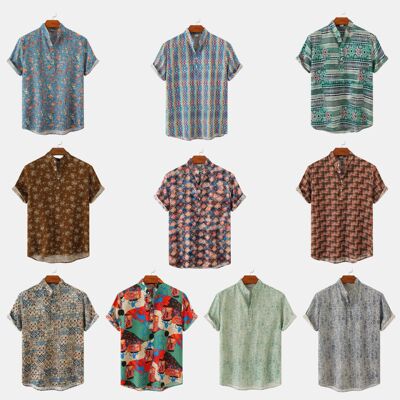 shirt tee tops fashion shirts stylish outfits夏新款花型沙滩