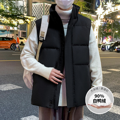 Winter Men Duck Down waistcoat Man Warm vest冬季新款男士马甲
