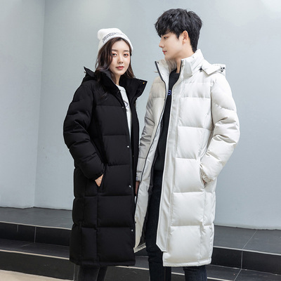 man winter coat women warm jacket活标羽绒服男女中长款情侣