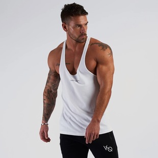 stringer Men Vest深v背心男棉 clothes Man Singlet Gym TankTop