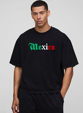 men gym tshirt man crossfit t-shirt纯棉上衣男 美式重磅短款