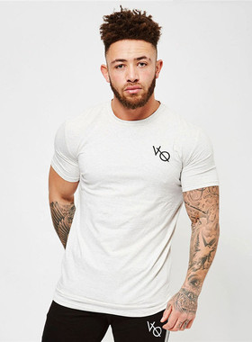crossfit man Tshirt short sleeve summer men T-shirt男T恤短袖