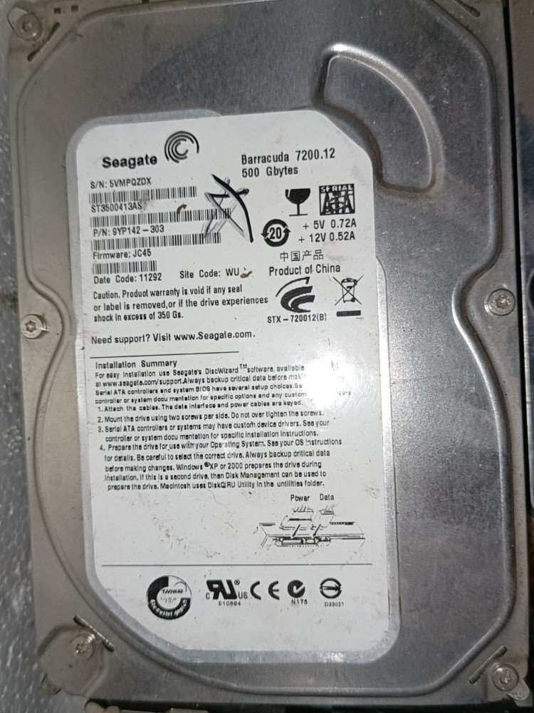 500g希捷机械硬盘