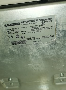 拆机施耐德ATV58F 变频器 15KW ATV58FHD2-议价