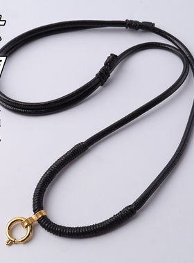 佛牌链子手工编织吊坠绳蜡绳耐磨不掉色不过敏项链绳可调节