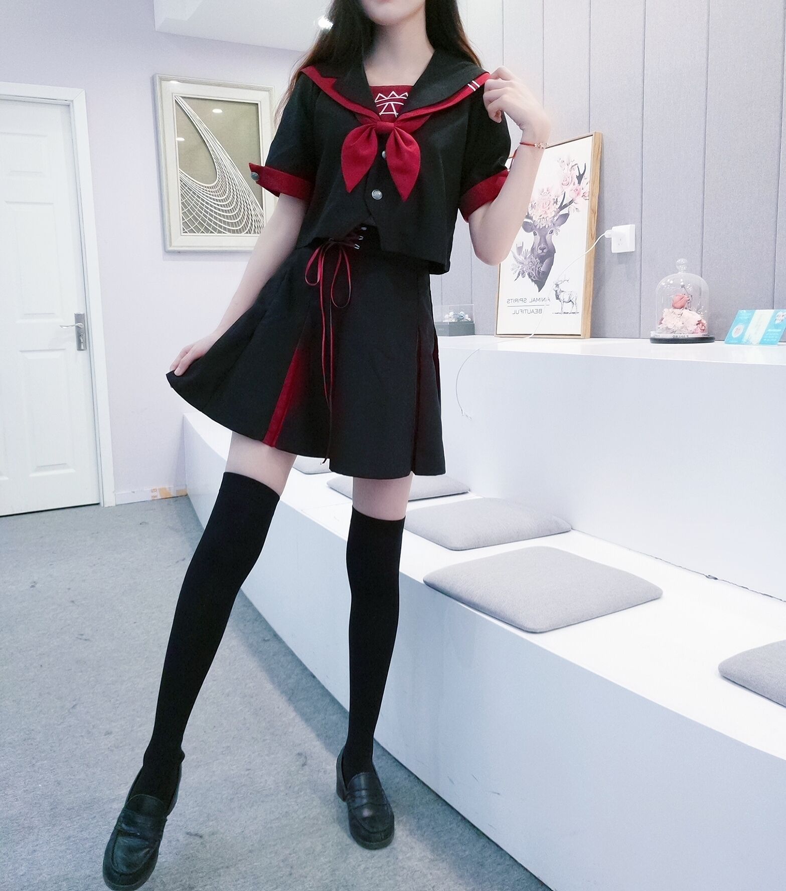 暗黑魔法阵纪念款不良少女jk制服正统水手服学生软妹短袖套装夏季 圣贝萱旗舰店 暗黑魔法阵纪念款不良少女jk制服正统水手服学生软妹短袖套装夏季 圣贝萱旗舰店