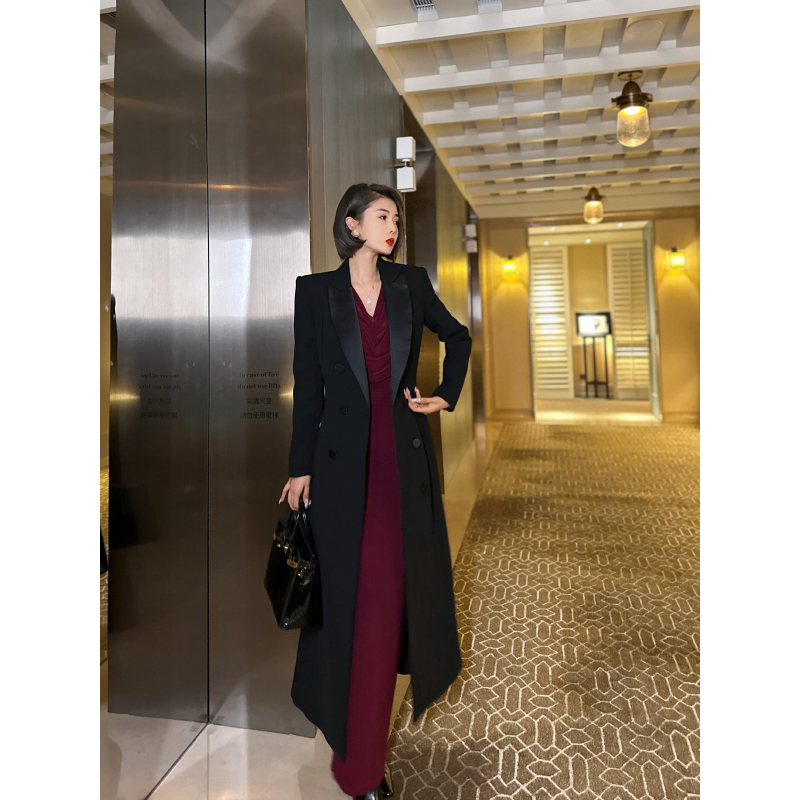 XULU原创轻奢气质长款外套