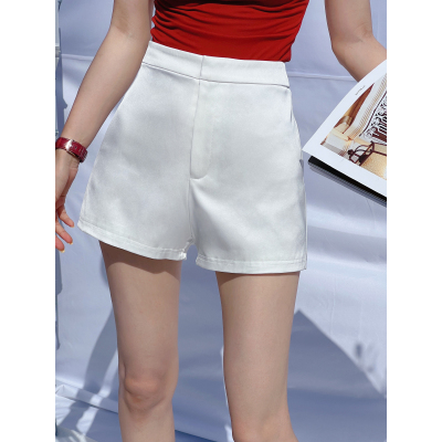 xulu原创夏季新款纯色醋酸短裤