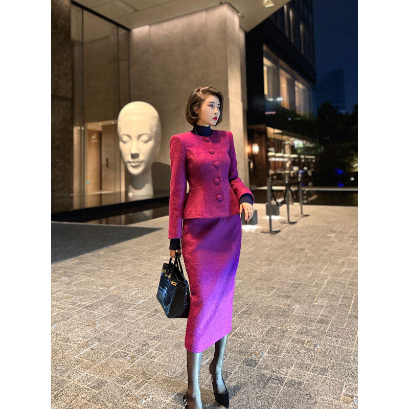 XULU原创轻奢气质半身裙套装