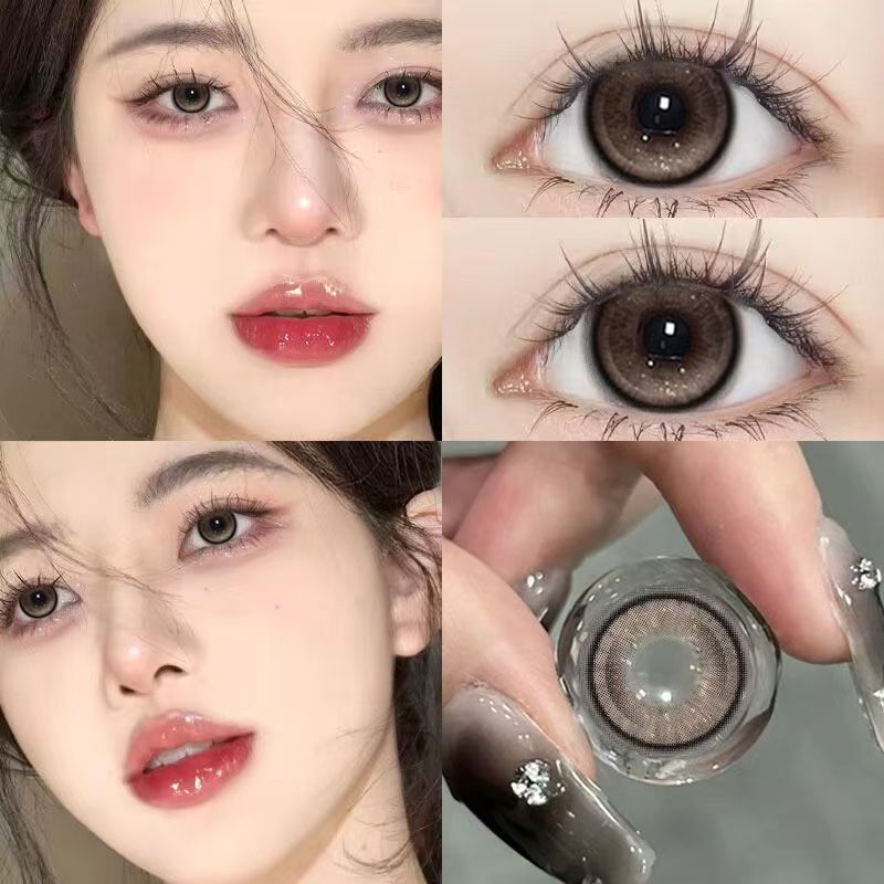 Utour日抛型美瞳女大直径混血感棕色系大小直径隐形眼镜官方正品