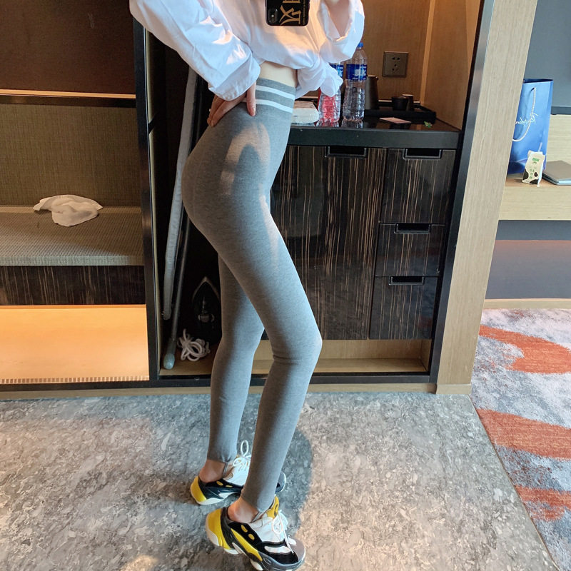 外穿加绒加厚棉裤内穿灰色显瘦紧打底裤