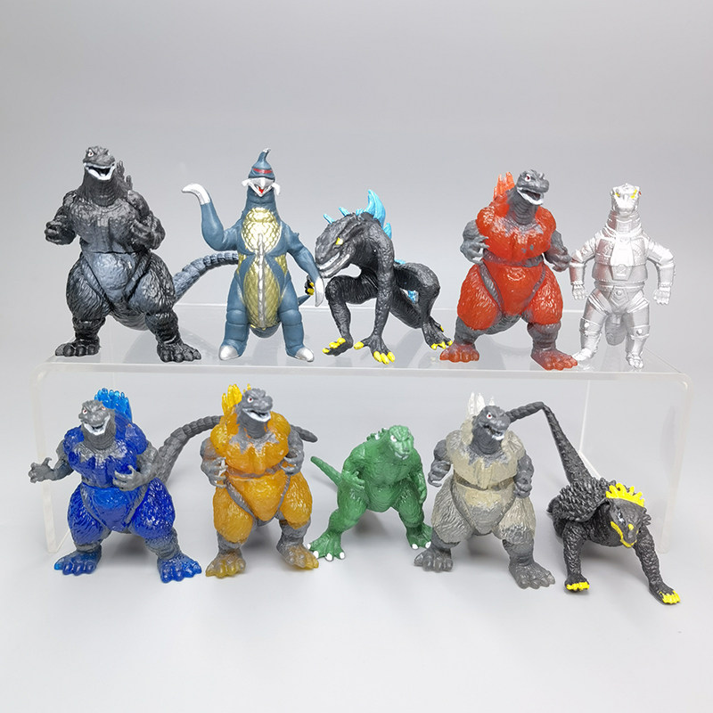10款哥斯拉手办红莲恐龙怪兽小孩玩偶公仔摆件男孩玩具幼儿园礼物