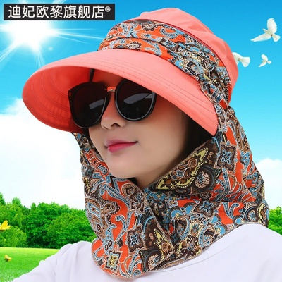 幅子防晒时尚土女士遮脸女太阳帽