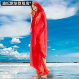 Демисезонная универсальная длинная большая тонкая накидка, модный шарф, 3м, осенняя, в западном стиле