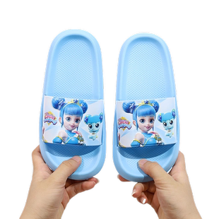 奇妙萌可女童拖鞋夏季女孩女童室内家居新款防滑宝宝公主夏天可爱