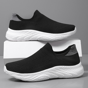 断码公牛男鞋清仓爆米花飞织网布鞋男士软底轻便一脚蹬懒人鞋大码