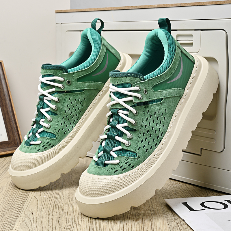 美国邓氏鱼男鞋新款真皮时尚板鞋