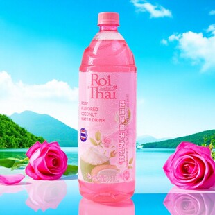 泰府椰子水饮料纯椰子汁玫瑰味椰青水饮品天然电解质1000mlx1瓶装
