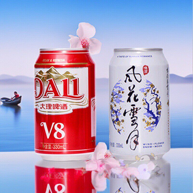 风花雪月啤酒听装经典特产老牌子