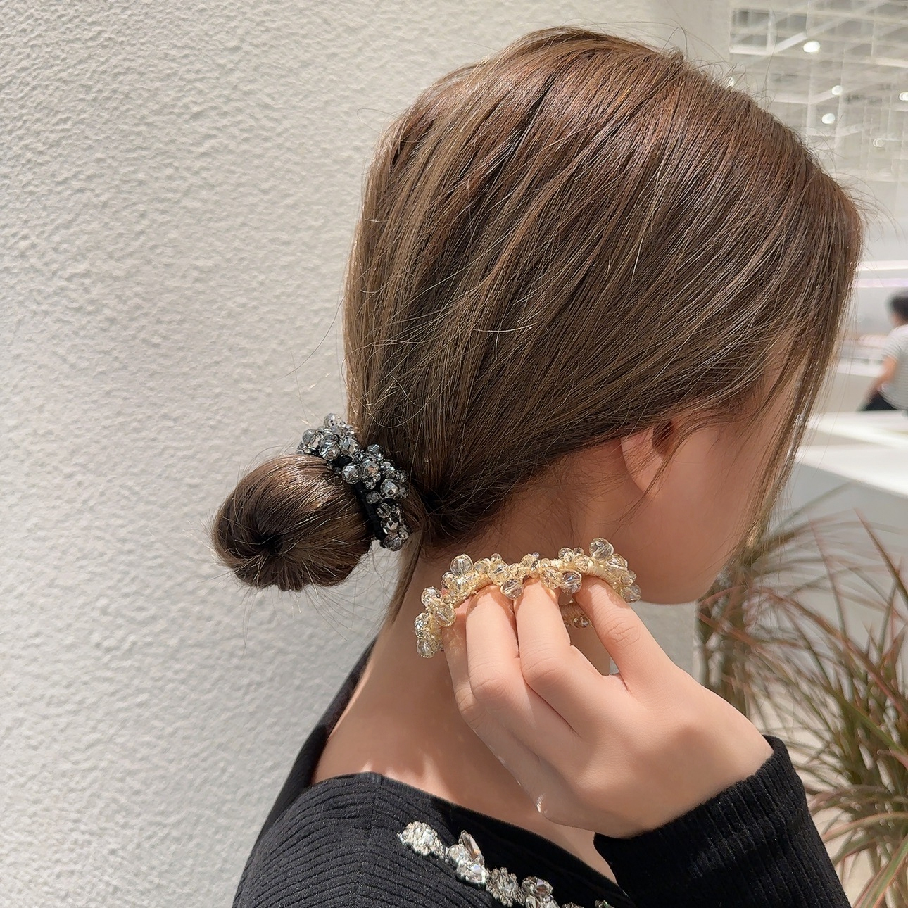 发圈闪亮气质高弹力发饰