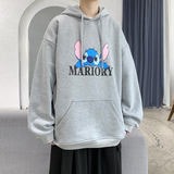 Y106P32基地港风春装休闲连帽套头青年卫衣卡通印花情侣百搭，男装卫衣，电商A050