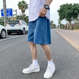 K208P20外景纯色糖果夏装薄款百搭潮流学生五分裤沙滩裤短裤，男装休闲裤，电商A050