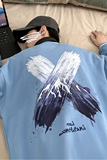 Y8888P55室内港风棒球领叉叉雪山印花情侣港风棒球服开衫卫衣，男装卫衣，电商A050