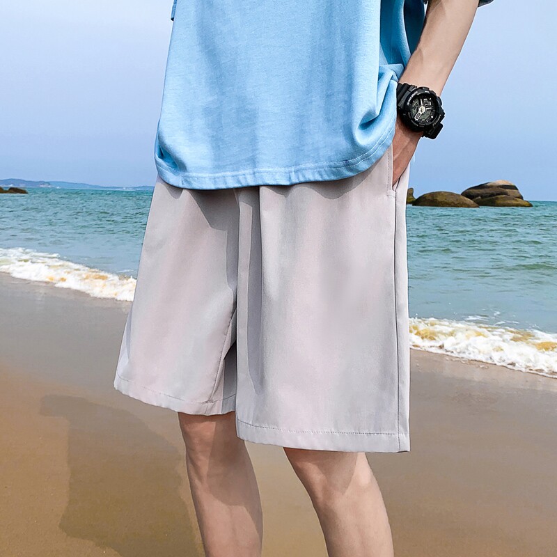 K208P20外景薄款凉爽夏装五分裤青年潮流百搭短裤纯色加大码，男装休闲裤，电商A050