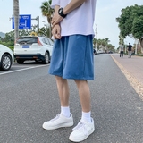 K208P20外景纯色糖果夏装薄款百搭潮流学生五分裤沙滩裤短裤，男装休闲裤，电商A050