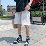 K208P20外景五分裤沙滩裤港风短裤纯色中性风青年加大码休闲，男装休闲裤，电商A050