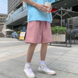 K203P25外景五分裤短裤港风卡通猫印花沙滩裤休闲加大码百搭，男装休闲裤，电商A050