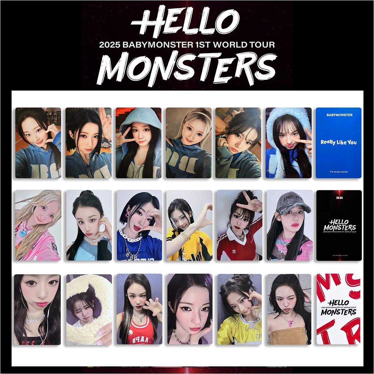 BABYMONSTER宝怪巡演场周小卡郑雅娴PHARITA申厦蓝RUKA李茶仁ASA
