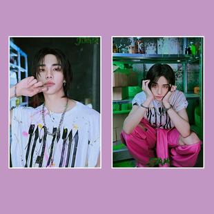 预告照不干胶海报墙贴画报装 JJAM 饰李龙馥黄铉辰 Kids Stray