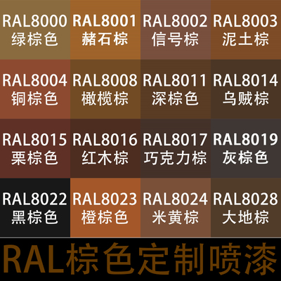 ral自喷漆8028大地棕色劳尔