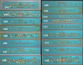 1元 1个洋花牡丹草花抽斗围板小横板抽屉拉手门头贴花精雕图浮雕图