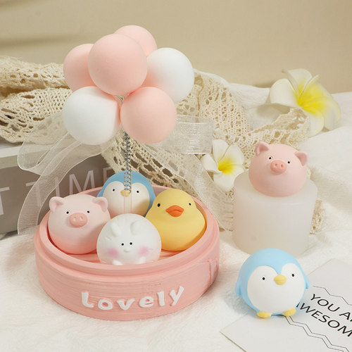 蒸笼小动物香薰石膏硅胶模具