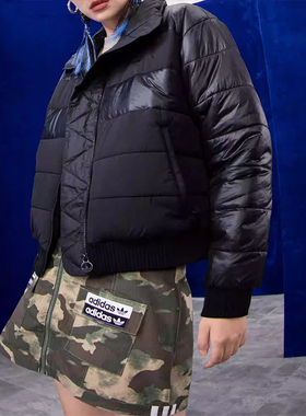 Adidas/阿迪达斯正品三叶草BLOCKED女士保暖运动棉服HK5247