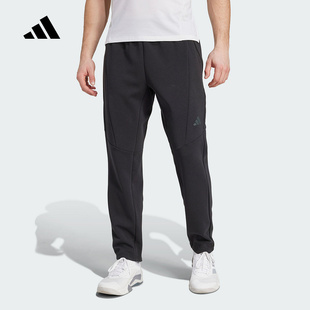 adidas阿迪达斯2025春季男款太空棉运动健身裤休闲针织长裤JY0004