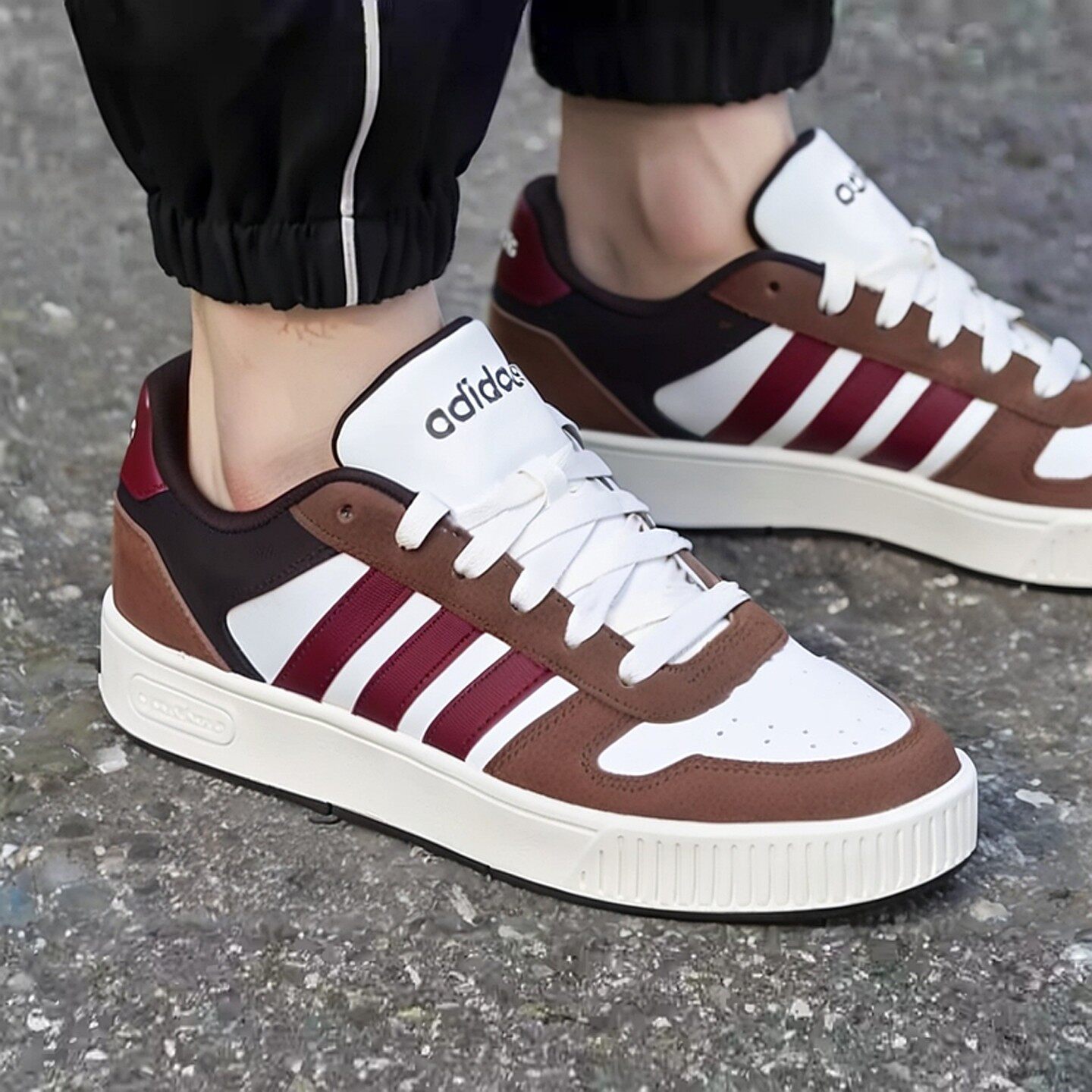 阿迪达斯男女鞋冬季新款低帮复古麂皮休闲鞋情侣耐磨小锯齿板鞋男