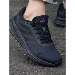 阿迪达斯跑步鞋男鞋新款透气缓震训练黑武士回弹慢跑运动鞋IH2580