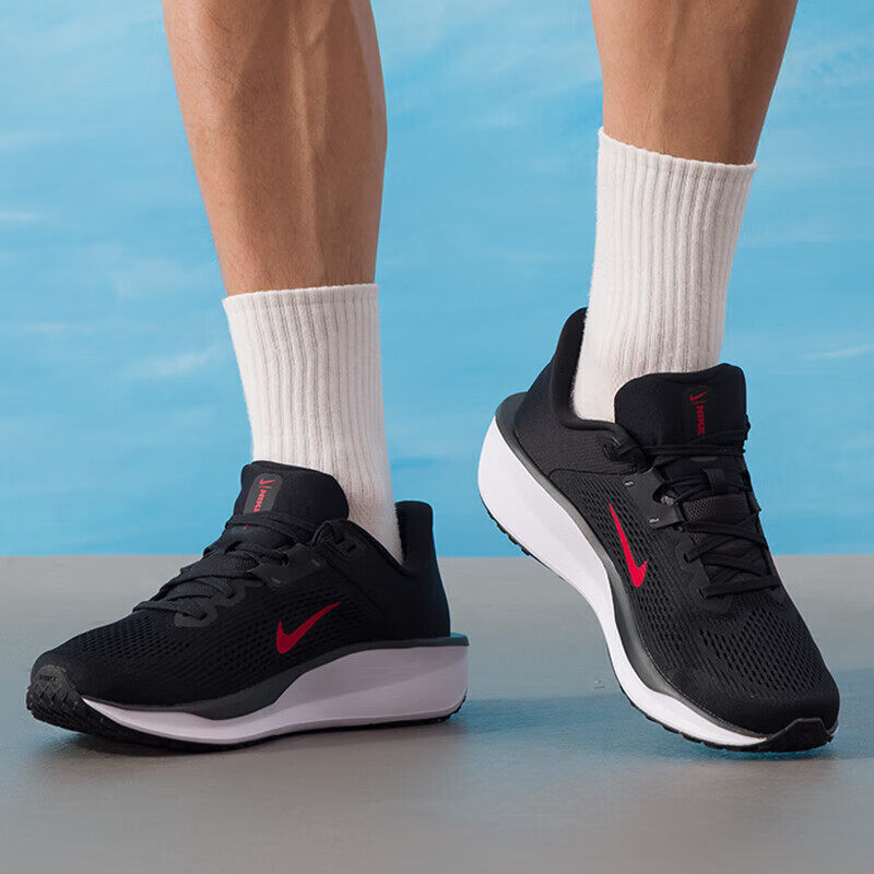 Nike耐克QUST 6跑步鞋鞋子网面运动鞋正品男鞋红色标休闲旅行鞋