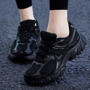 Nike黑色厚底老爹鞋女鞋透气网面减震运动户外时尚休闲轻便跑步鞋