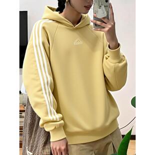 阿迪达斯连帽卫衣女秋季新款正品宽松连帽衫纯棉运动服美式外套