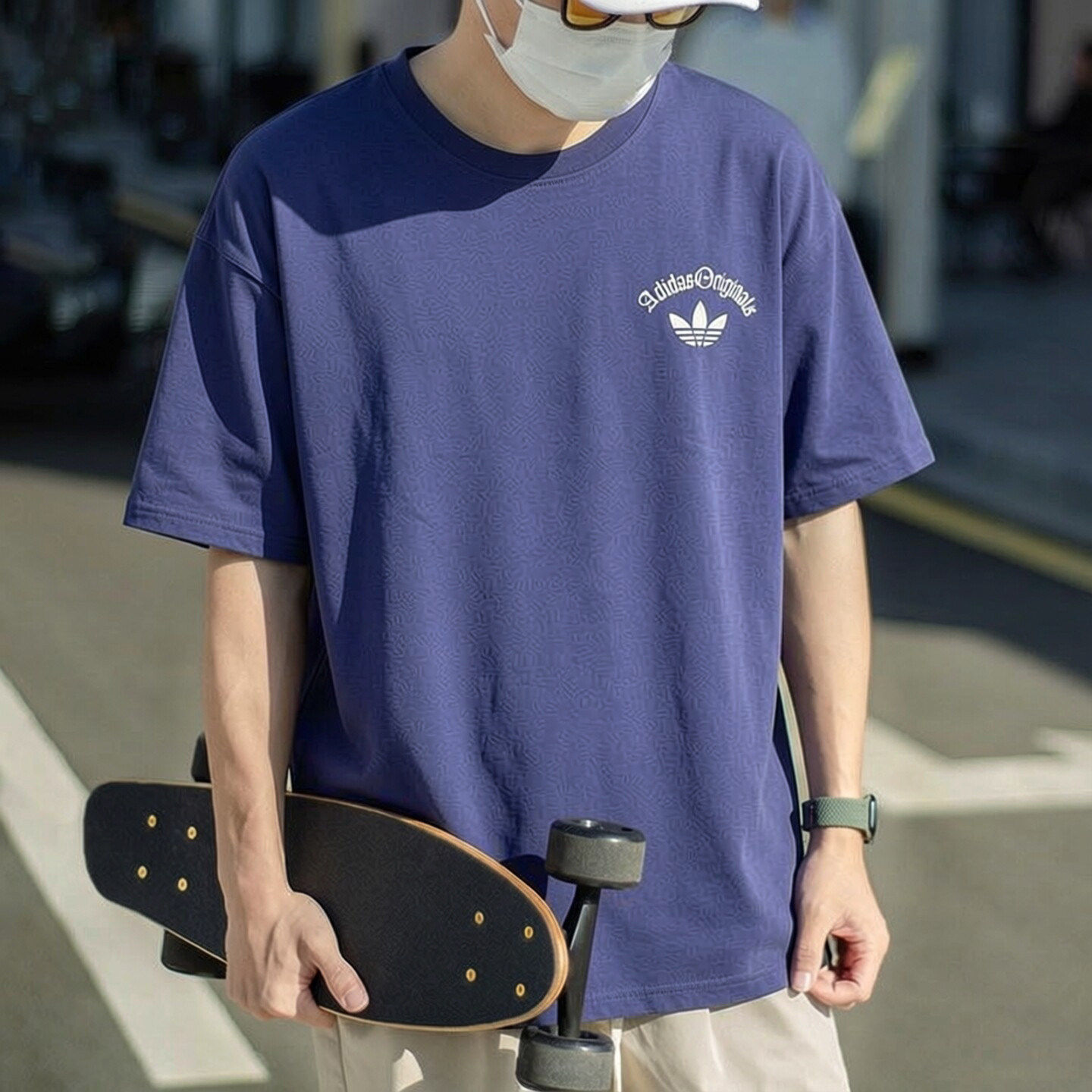 阿迪达斯三叶草短袖男t恤